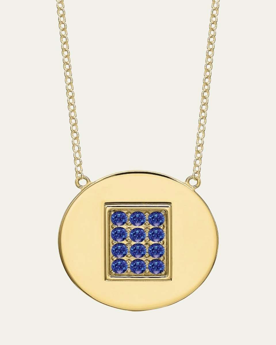 14K Gold Sapphire Birthstone Necklace